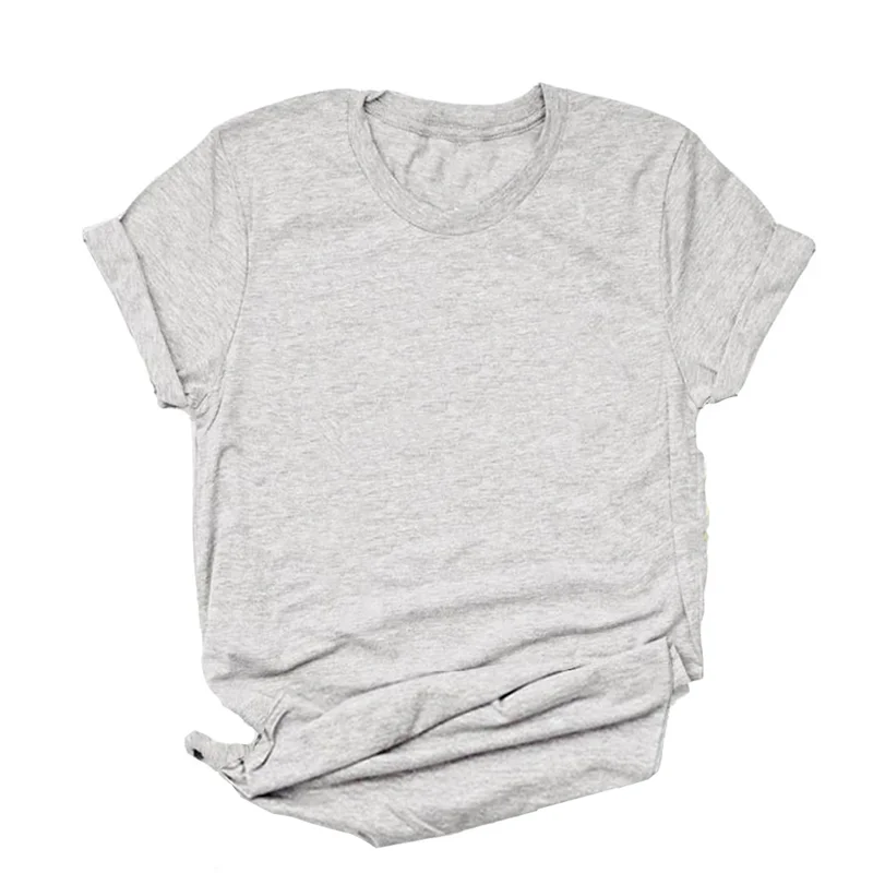 Women T-shirt Short-sleeve Multi Pure Color O-neck