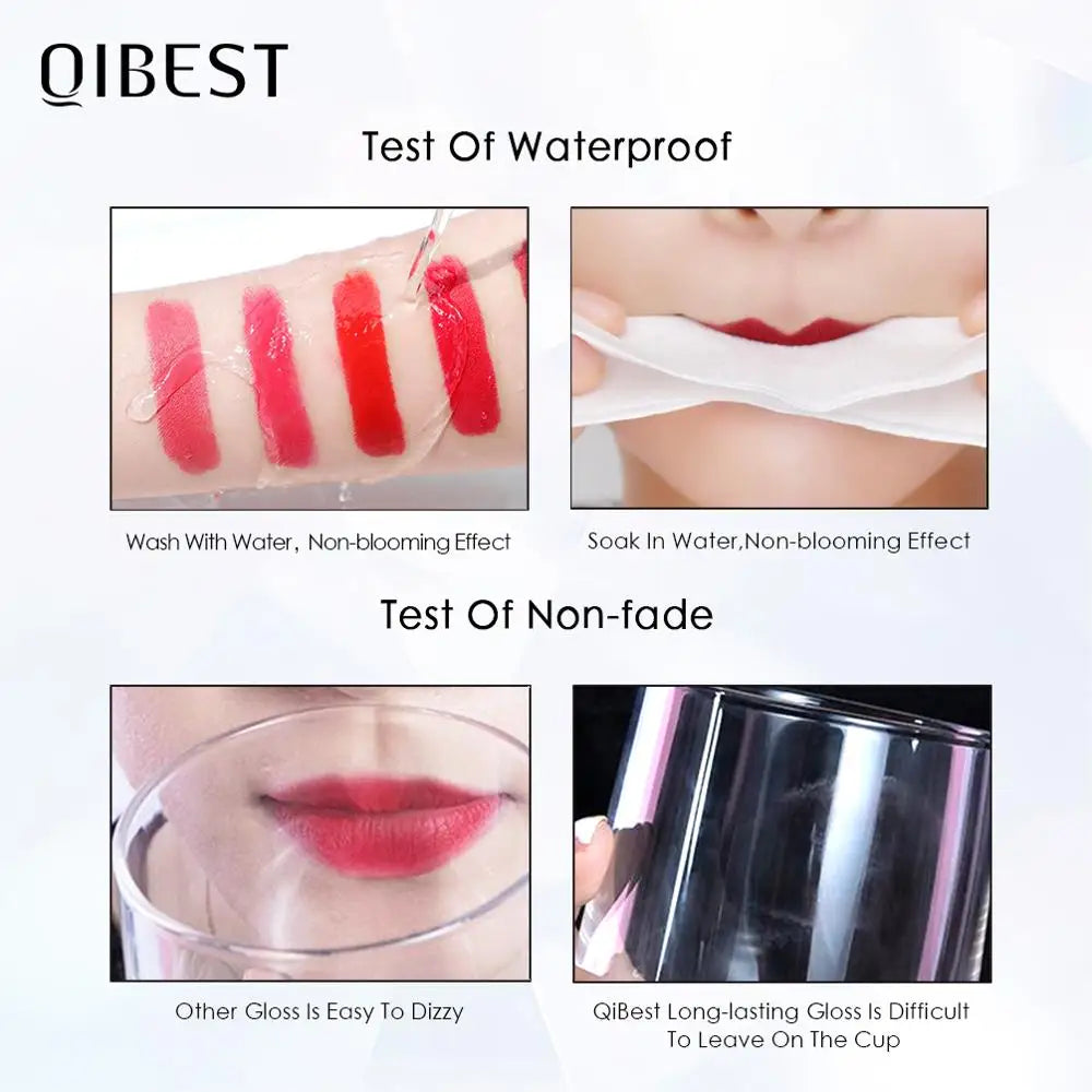 Hot Velvet Matte Nude Lip Gloss Sexy Long Lasting Non-stick Cup Nude Red Liquid Lipstick Waterproof 1 3