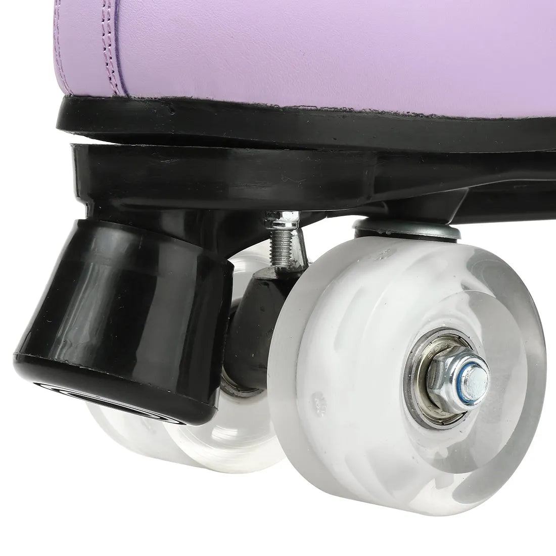 PU Leather Roller Skates Women Double Row Breathable 4 wheel Skate Shoes