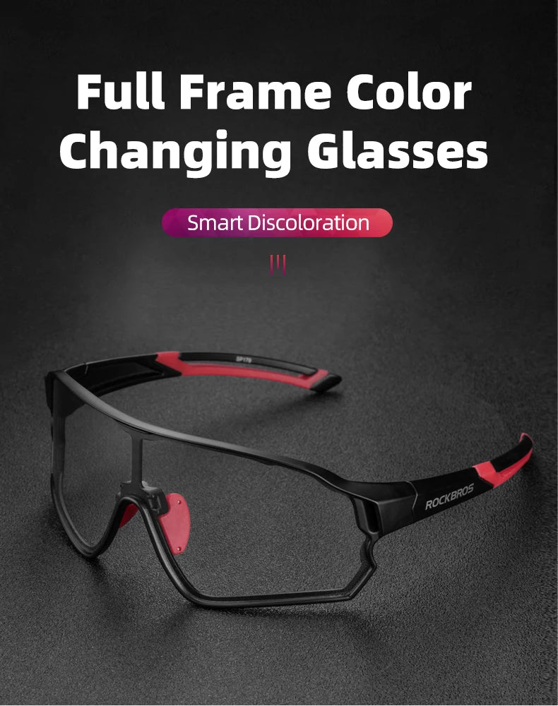 Photochromic MTB Road Bike Glasses UV400 Protection Sunglasses Ultra-light Sport Safe Eyewear Equipment