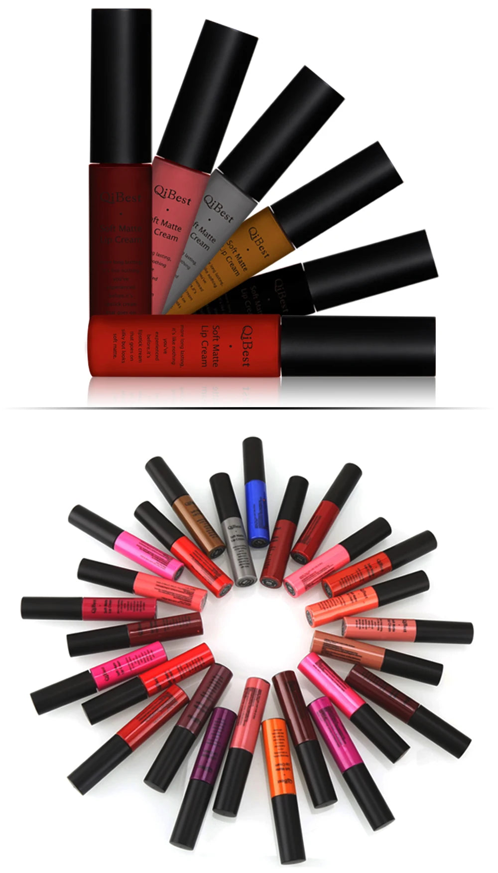 Hot Velvet Matte Nude Lip Gloss Sexy Long Lasting Non-stick Cup Nude Red Liquid Lipstick Waterproof 1 3