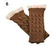 Lace Patchwork Embroidered Gloves Coldproof Fashion Warm Soild Fingerless Glove