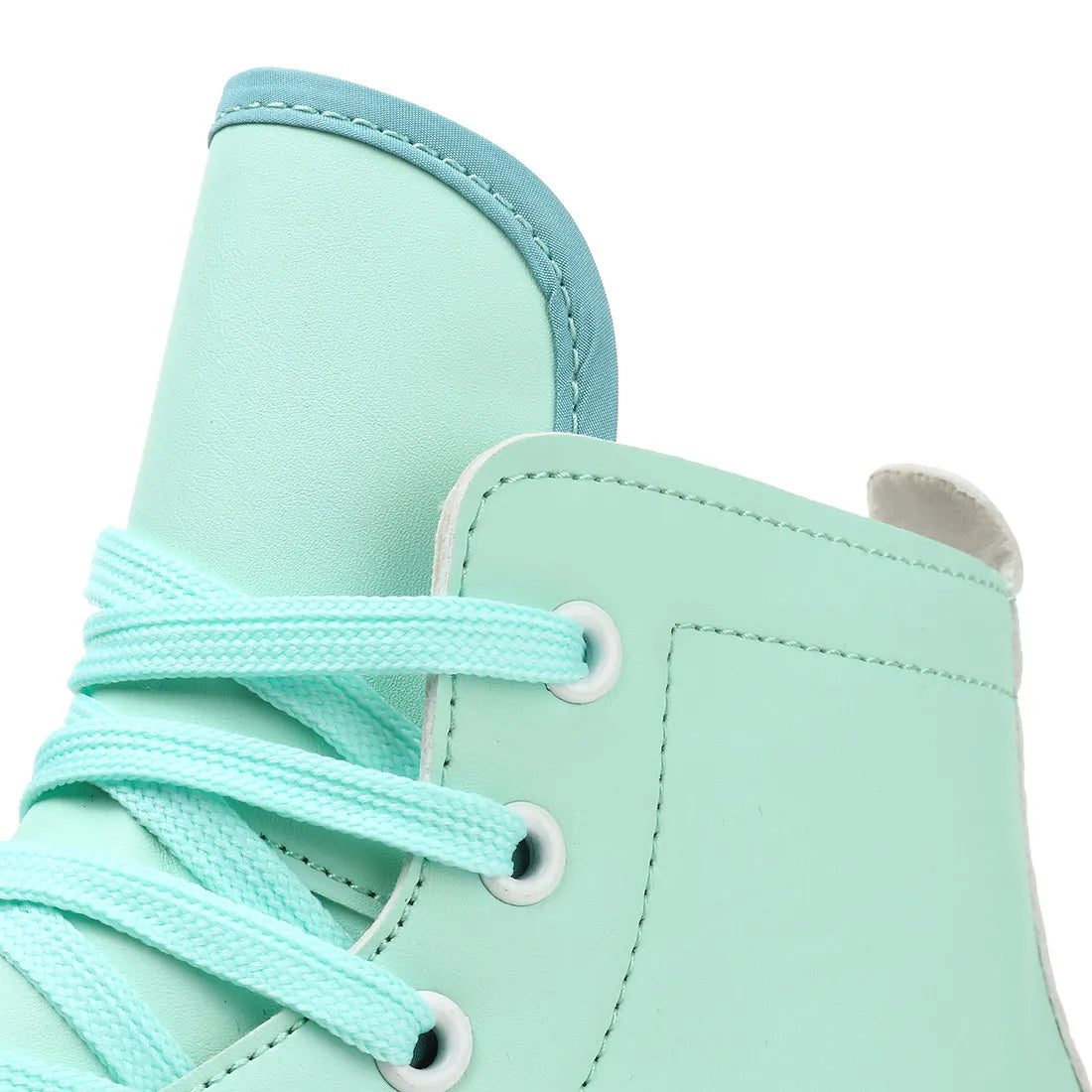 PU Leather Roller Skates Women Double Row Breathable 4 wheel Skate Shoes