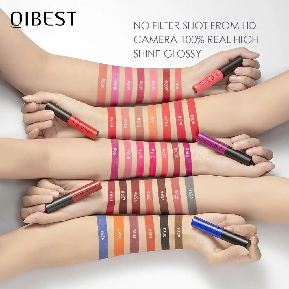 Hot Velvet Matte Nude Lip Gloss Sexy Long Lasting Non-stick Cup Nude Red Liquid Lipstick Waterproof 1 3