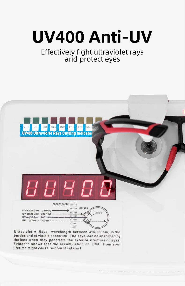 Photochromic MTB Road Bike Glasses UV400 Protection Sunglasses Ultra-light Sport Safe Eyewear Equipment