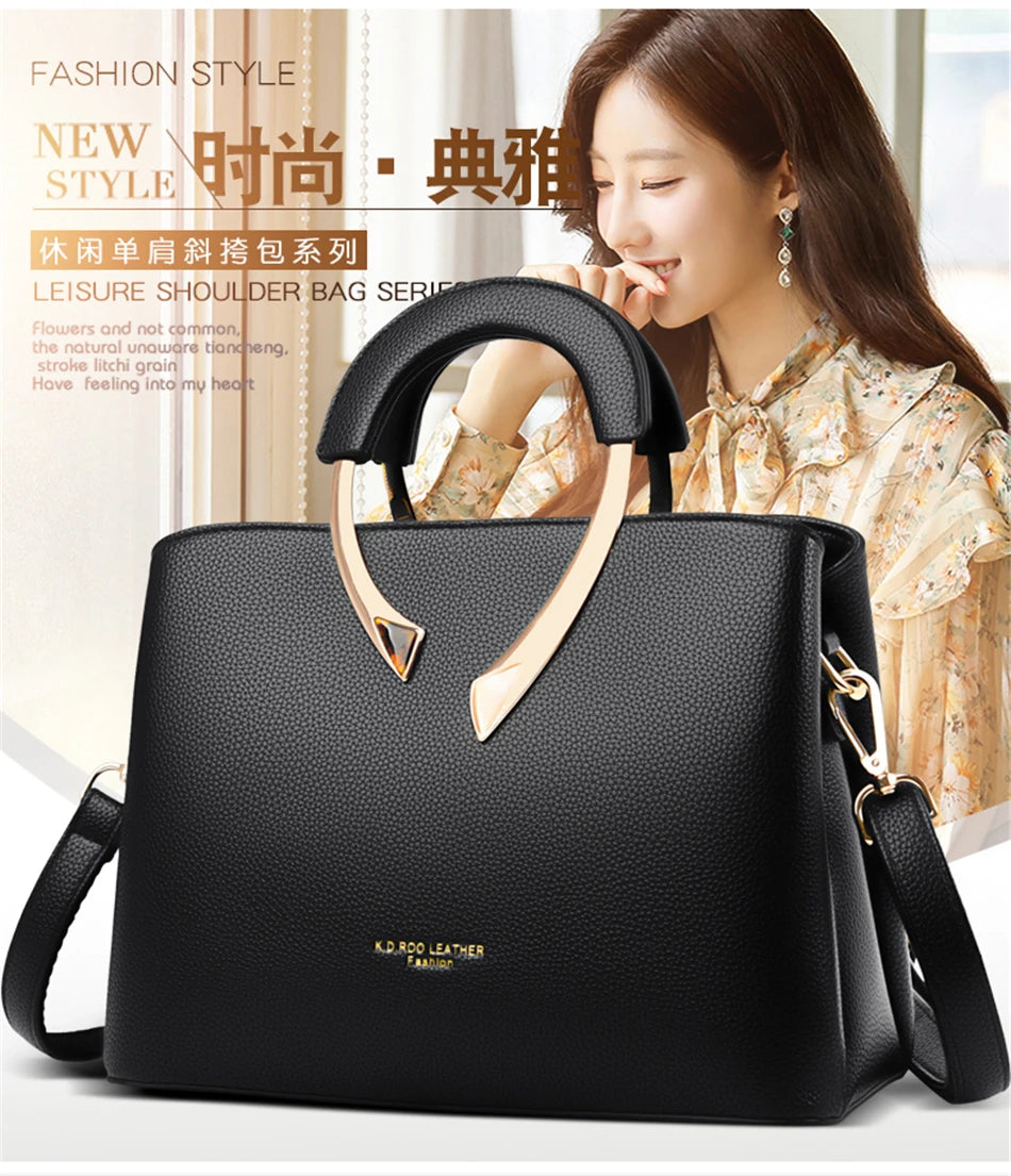 GENUINE VANDERWAH High Quality Leather Casual Tote Luxury Bags Designer Shoulder Crossbody Burgundy Gray Taro purple Burgundy-Gray-Taro purple-Blue-Black-