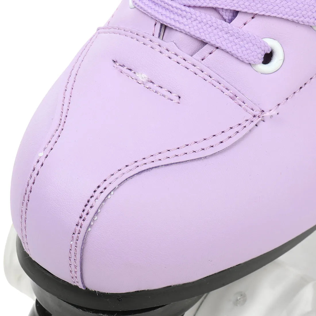 PU Leather Roller Skates Women Double Row Breathable 4 wheel Skate Shoes