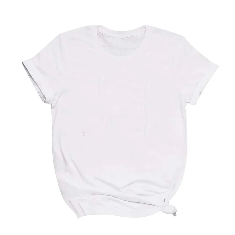 Women T-shirt Short-sleeve Multi Pure Color O-neck