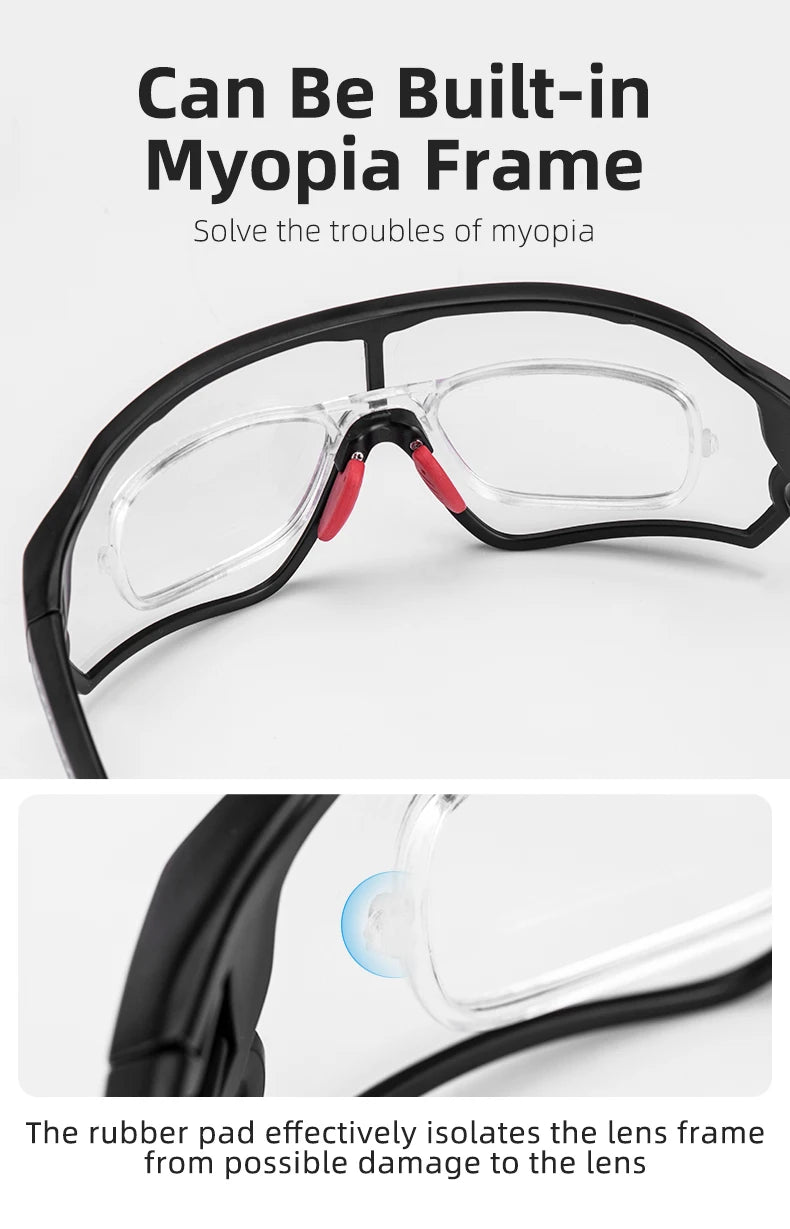Photochromic MTB Road Bike Glasses UV400 Protection Sunglasses Ultra-light Sport Safe Eyewear Equipment