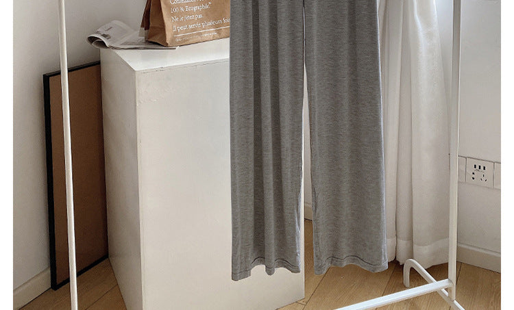 Maternity Pants Summer Maternity Silk Pants Wide-leg Pants Thin Outer Wear Loose Pleated Pants