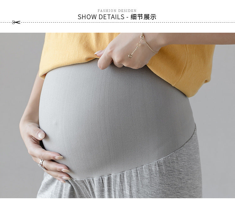 Maternity Pants Summer Maternity Silk Pants Wide-leg Pants Thin Outer Wear Loose Pleated Pants
