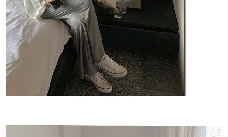 Maternity Pants Summer Maternity Silk Pants Wide-leg Pants Thin Outer Wear Loose Pleated Pants