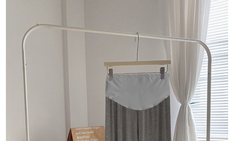Maternity Pants Summer Maternity Silk Pants Wide-leg Pants Thin Outer Wear Loose Pleated Pants
