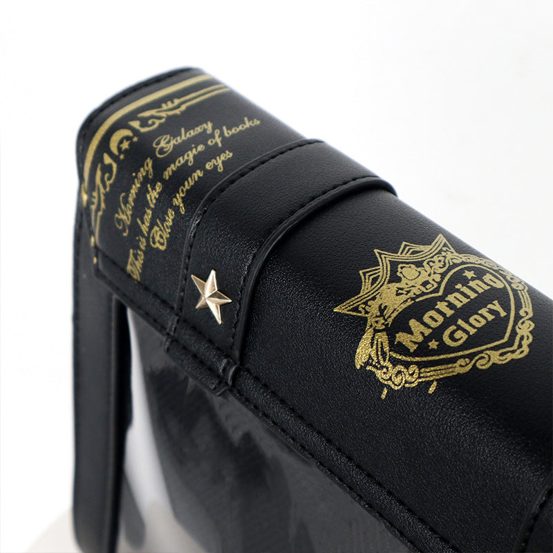 Gothic Square Black Shoulder Bag Luxury Designer Handbags Messenger Tote Bags Women