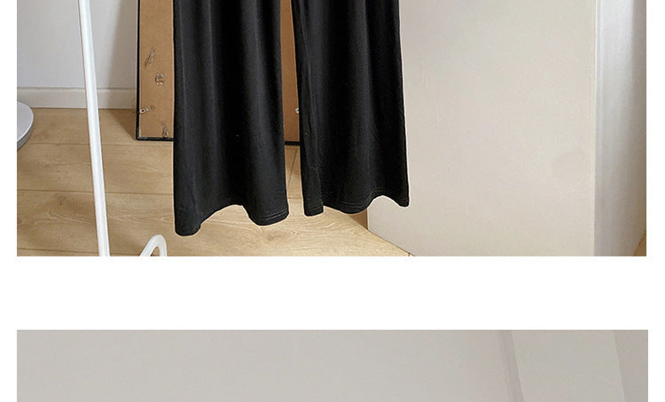 Maternity Pants Summer Maternity Silk Pants Wide-leg Pants Thin Outer Wear Loose Pleated Pants