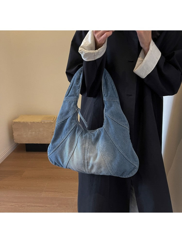 Stylish Vintage-Inspired Quilted Shoulder Bag Black / One Size Blue / One Size Light Blue / One Size Black / One Size-Blue / One Size-Light Blue / One Size-