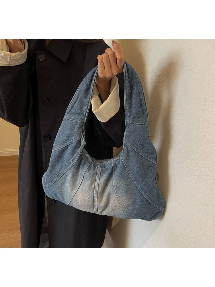 Stylish Vintage-Inspired Quilted Shoulder Bag Black / One Size Blue / One Size Light Blue / One Size Black / One Size-Blue / One Size-Light Blue / One Size-