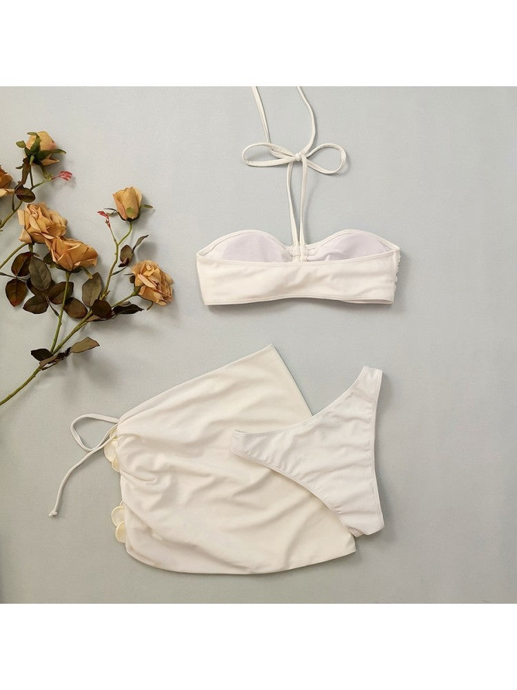 Chic Floral Print Bikini Set - Perfect for Summer Beach Days! White / S Red / S White / M White / S-Red / S-White / M-Red / M-White / L-Red / L-
