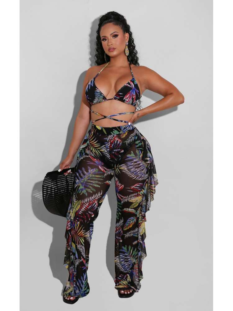 Elegant Striped High-Waisted Bikini Set – Stylish Beachwear for Trendy Swim Days Black / S Black / M Black / L Black / S-Black / M-Black / L-Black / XL-Black / 2XL-