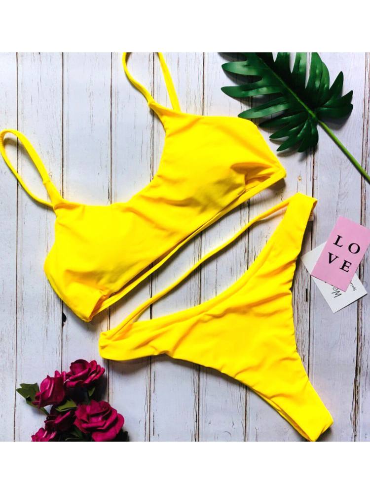 Stylish High-Waisted Retro Bikini Set – Perfect for Your Beach Days! White / S Red / S Wine Red / S White / S-Red / S-Wine Red / S-Blue / S-Brown / S-Yellow / S-Green / S-White / M-Red / M-Wine Red / M-Blue / M-Brown / M-Yellow / M-Green / M-White / L-Red / L-Wine Red / L-Blue / L-Brown / L-Yellow / L-Green / L-
