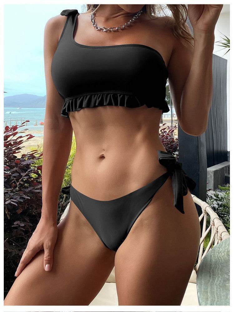 "Chic Floral Print Bikini Set Green / S Black / S Green / M Green / S-Black / S-Green / M-Black / M-Green / L-Black / L-