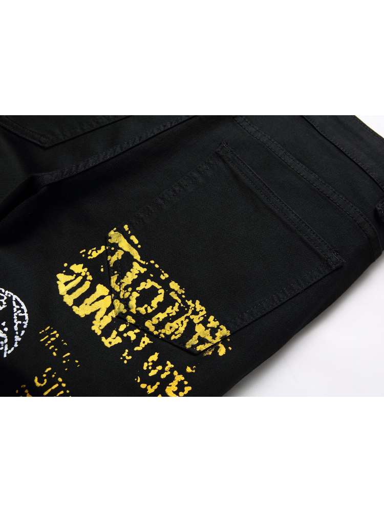 Sure! Based on the link you provided, here’s a suggested title for the product:
"Stylish Men's Slim Fit Distressed Jeans - Trendy Casual Denim Essentials Black / 28 White / 28