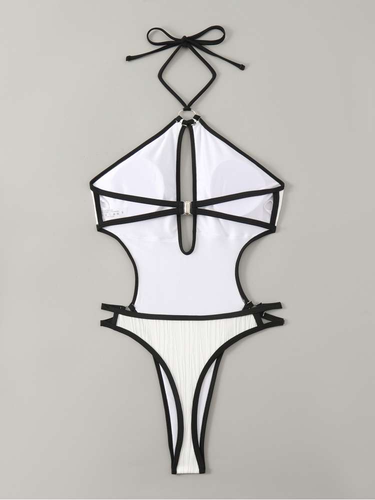 Stylish Summer One-Piece Swimsuit - Perfect for Beach Days! White / S White / M White / L White / S-White / M-White / L-