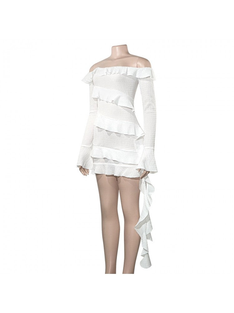 Elegantly Chic Long Sleeve Dress – Perfect for Weddings and Special Occasions