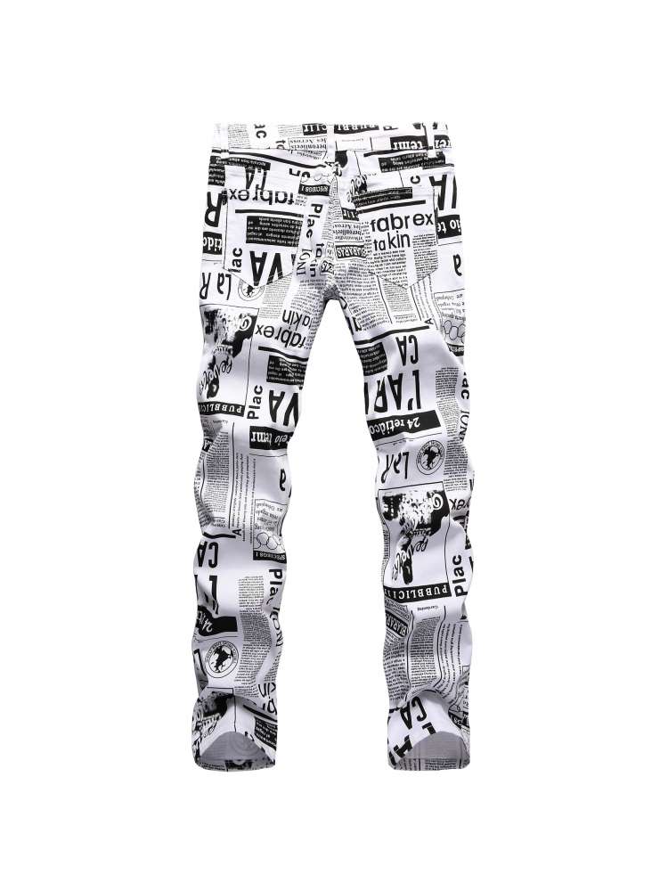 Stylish Men's Ripped Skinny Jeans for Trendy Casual Wear White / 28 White / 29 White / 30 White / 28-White / 29-White / 30-White / 31-White / 33-White / 40-White / 42-