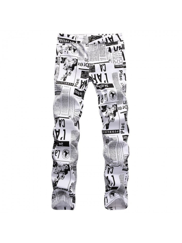 Stylish Men's Ripped Skinny Jeans for Trendy Casual Wear White / 28 White / 29 White / 30 White / 28-White / 29-White / 30-White / 31-White / 33-White / 40-White / 42-