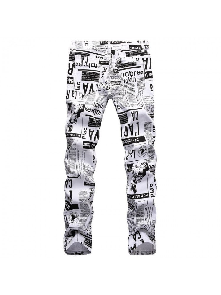 Stylish Men's Ripped Skinny Jeans for Trendy Casual Wear White / 28 White / 29 White / 30 White / 28-White / 29-White / 30-White / 31-White / 33-White / 40-White / 42-