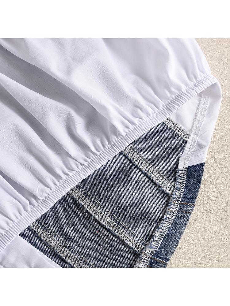 Chic Women's Floral Print Blouse with Ruffled Sleeves for Effortless Style White / S White / M White / L White / S-White / M-White / L-White / XL-