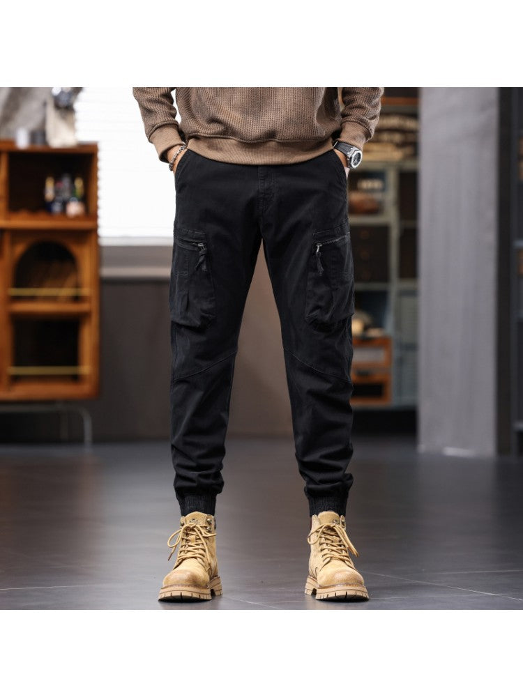 Stylish Men's Cropped Long Pants - Perfect for Comfort and Versatility Coffee / 33 Black / 33 Army Green / 33 Coffee / 33-Black / 33-Army Green / 33-Coffee / 34-Black / 34-Army Green / 34-Coffee / 36-Black / 36-Army Green / 36-Coffee / 38-Black / 38-Army Green / 38-Coffee / 29-Black / 29-Army Green / 29-Coffee / 30-Black / 30-Army Green / 30-Coffee / 31-Black / 31-Army Green / 31-Coffee / 32-Black / 32-Army Green / 32-