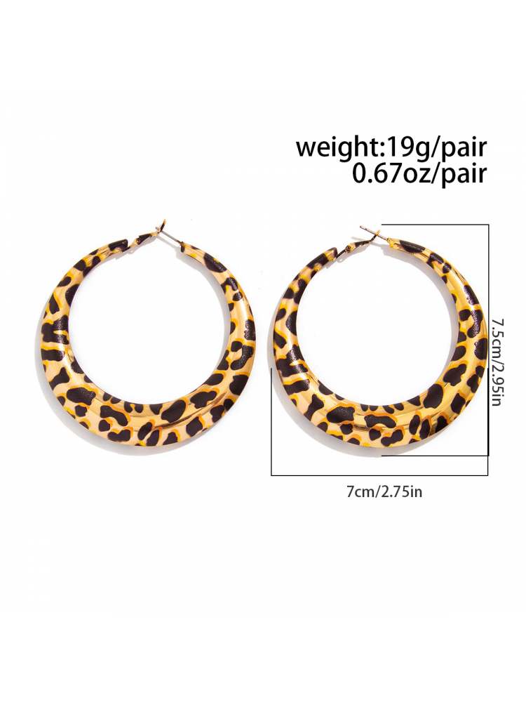 Stylish Boho Hoop Earrings with Colorful Beads – Perfect for Any Occasion! Brown / One Size Brown / One Size-