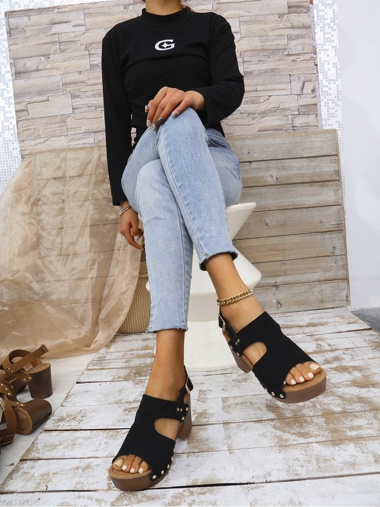 Stylish Women's Casual Sandals - Perfect for Any Summer Outing! Black / 36 Beige / 36