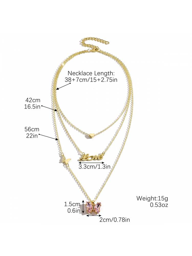 Elegant Geometric Pendant Necklace - Modern Minimalist Design Blue / One Size Pink / One Size Blue / One Size-Pink / One Size-