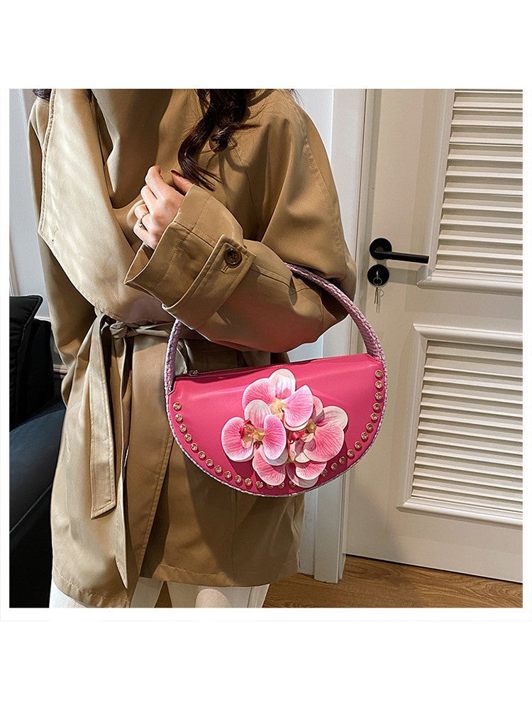 Chic Faux Leather Crossbody Bag with Adjustable Strap - Perfect for Everyday Use Pink / One Size