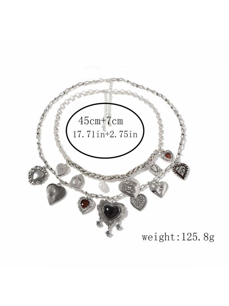 Elegant Crystal Pendant Necklace - Dazzling Fashion Accessory for Any Occasion Sliver / One Size Sliver / One Size-