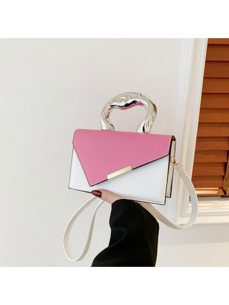 Chic Vintage-Inspired Satchel Bag – Perfect for Everyday Style Pink One Size