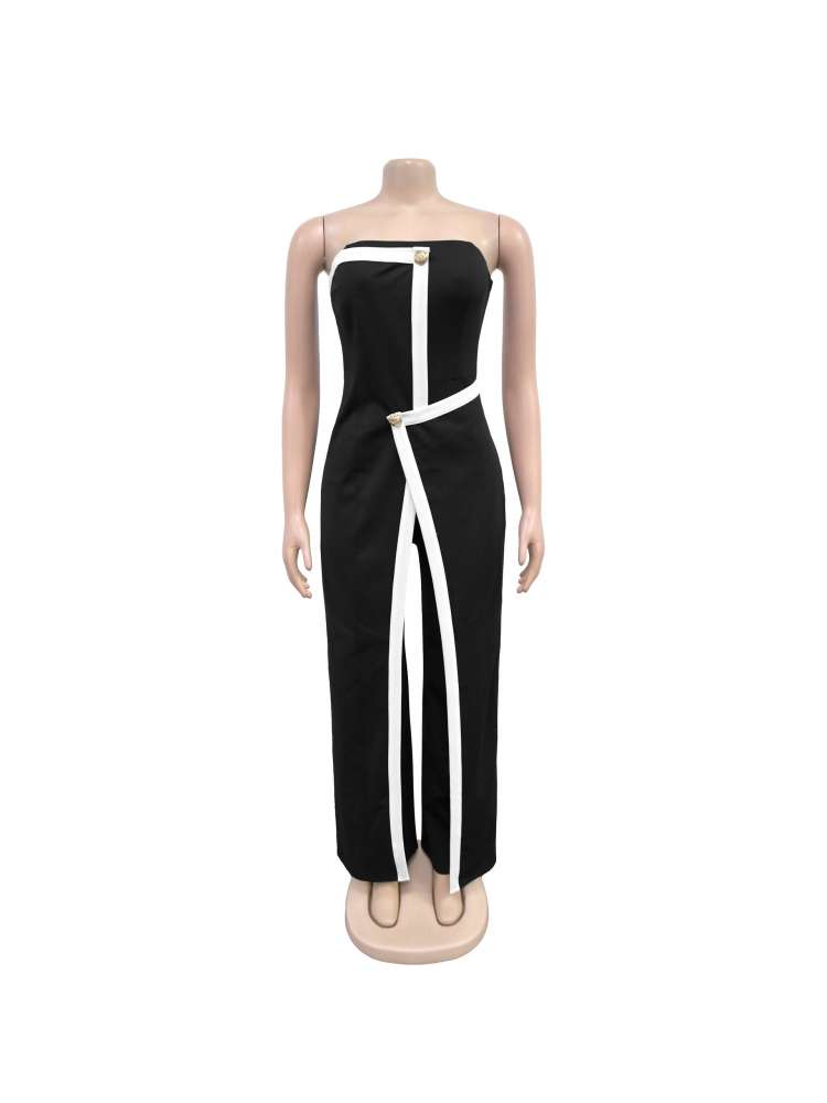 Chic Elegance: Women's Sleek Jumpsuit with Belted Detail Black / S Red / S White / S Black / S-Red / S-White / S-Black / M-Red / M-White / M-Black / L-Red / L-White / L-Black / XL-Red / XL-White / XL-Black / 2XL-Red / 2XL-White / 2XL-