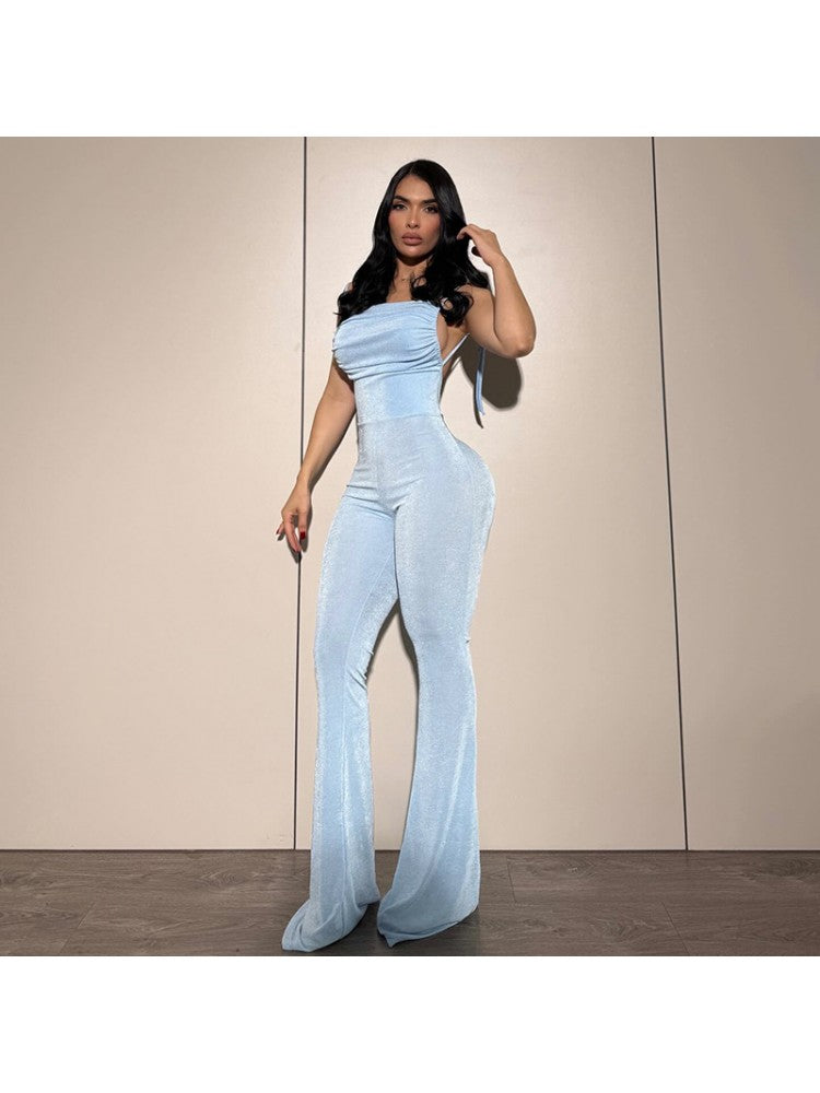 Chic and Versatile Women's Floral Print Jumpsuit - Perfect for Any Occasion! White / S Black / S Blue / S White / S-Black / S-Blue / S-White / M-Black / M-Blue / M-White / L-Black / L-Blue / L-