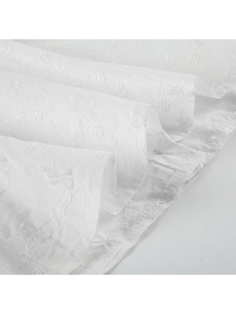Chic Vintage Floral Printed Blouse for Effortless Style and Comfort White / S White / M White / L White / S-White / M-White / L-