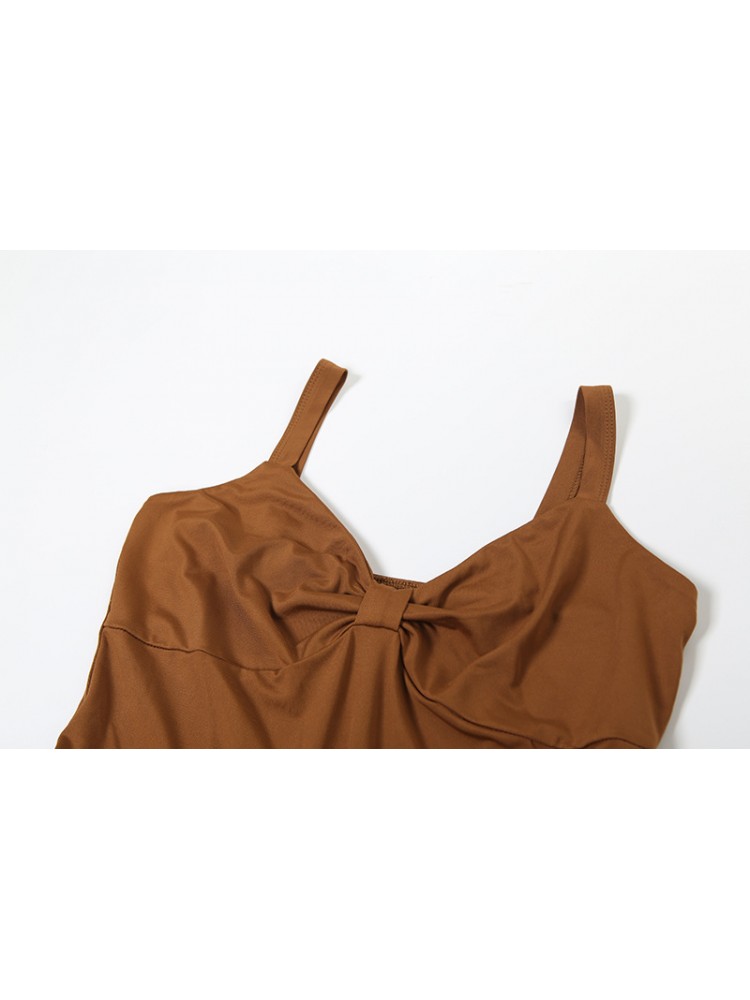 Chic Sleeveless Summer Dress for Effortless Style and Comfort Brown / S Brown / M Brown / L Brown / S-Brown / M-Brown / L-
