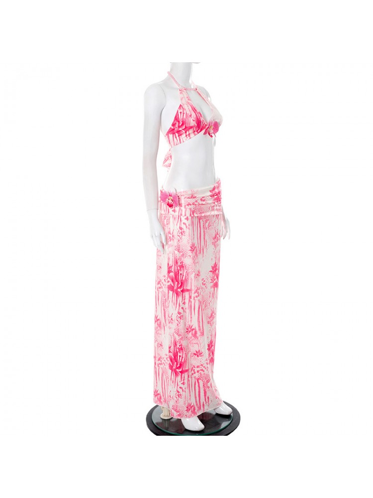Chic 3D Floral Skirt Set - Trendy Outfit for Effortless Style Pink / S Pink / M Pink / L Pink / S-Pink / M-Pink / L-