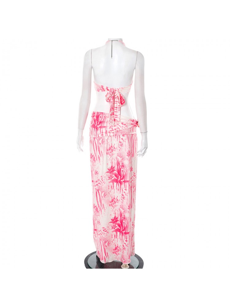 Chic 3D Floral Skirt Set - Trendy Outfit for Effortless Style Pink / S Pink / M Pink / L Pink / S-Pink / M-Pink / L-