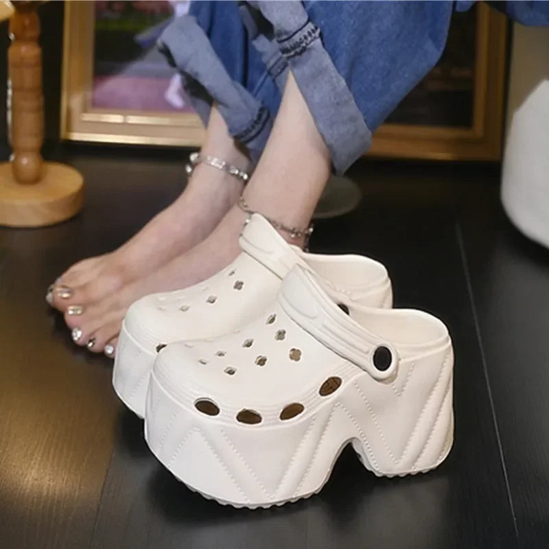 High Platform Fashion Clogs Shoes Women's Thick Bottom EVA Sandals