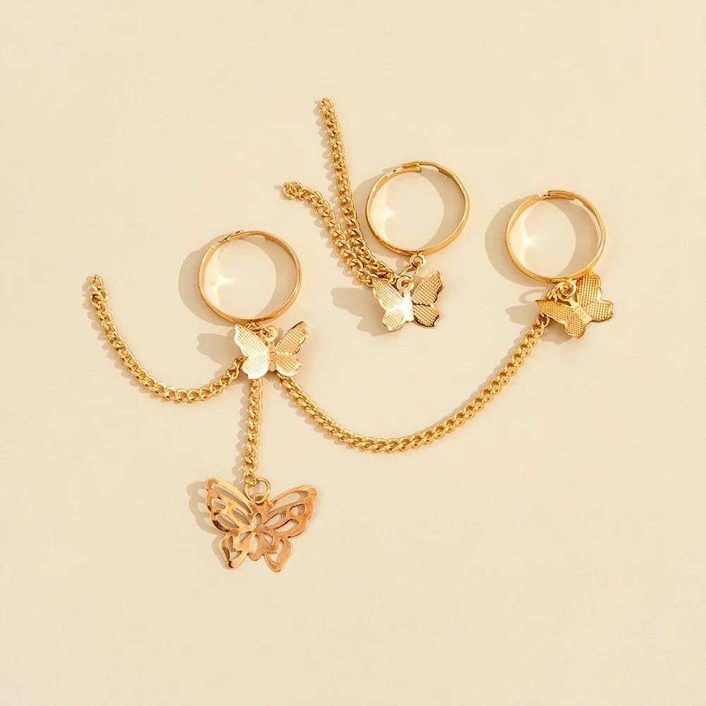 Tassel Chain Open Rings for Women Multi-layer Adjustable Finger Rings RI21Y0030 RI22Y0114 RI21Y0342 RI21Y0030-RI22Y0114-RI21Y0342-