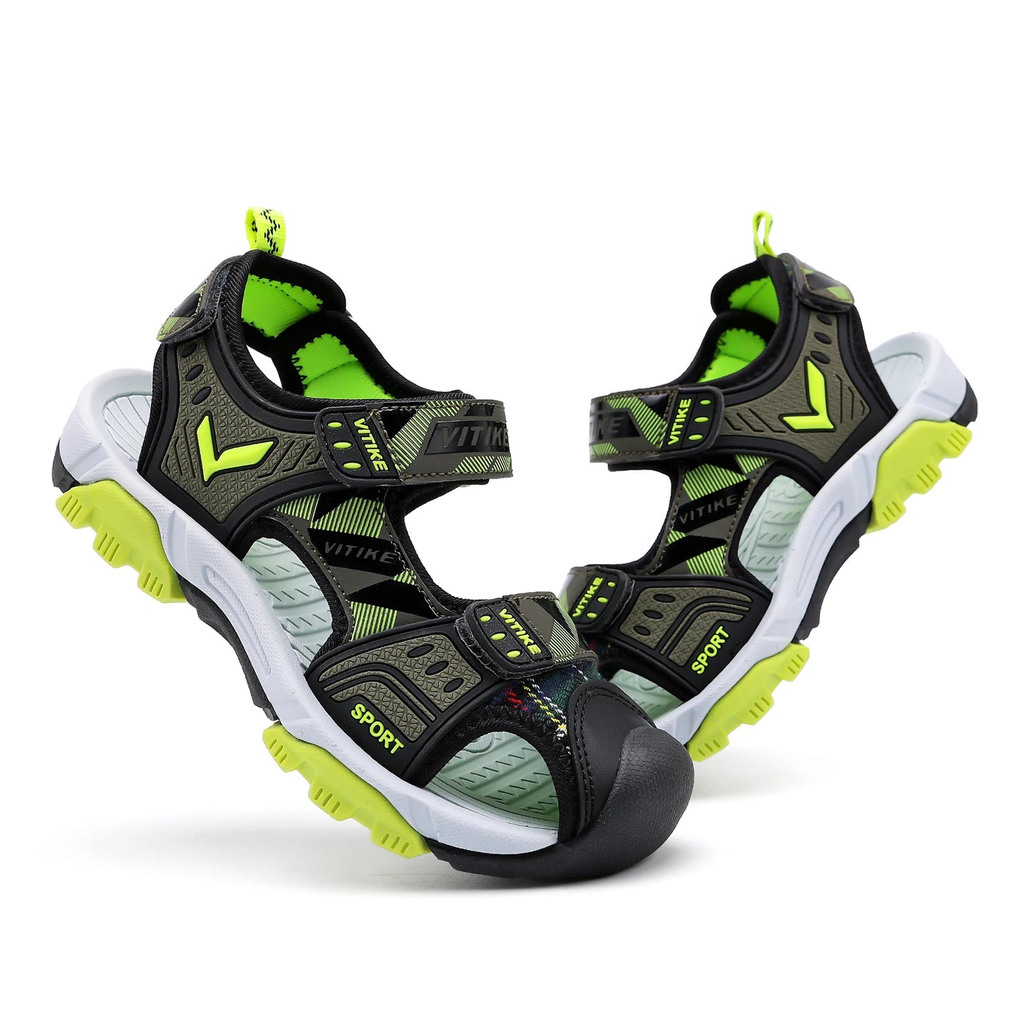Kids Sports Sandal Outdoor Hiking Athletic Closed-Toe Beach Girls Summer Pool Shoes