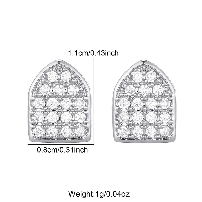 1PC Single Hip Hop Star Heart Pattern Teeth Grillz Removable Dental Grills Teeth Punk Teeth Caps