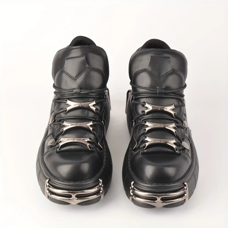 Thick Bottom Platform Rock Metal Decoration Casual Trainers Punk Style Gothic Sport Shoes